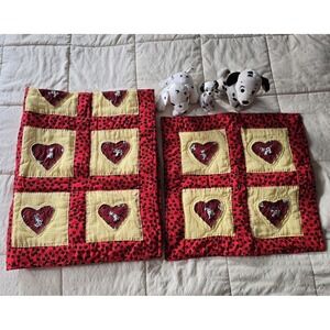 Handmade Baby Quilt Gift Set Disney 101 Dalmatians Fabric 43.5" x 35.5"